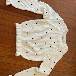 English factory polka dot sweater